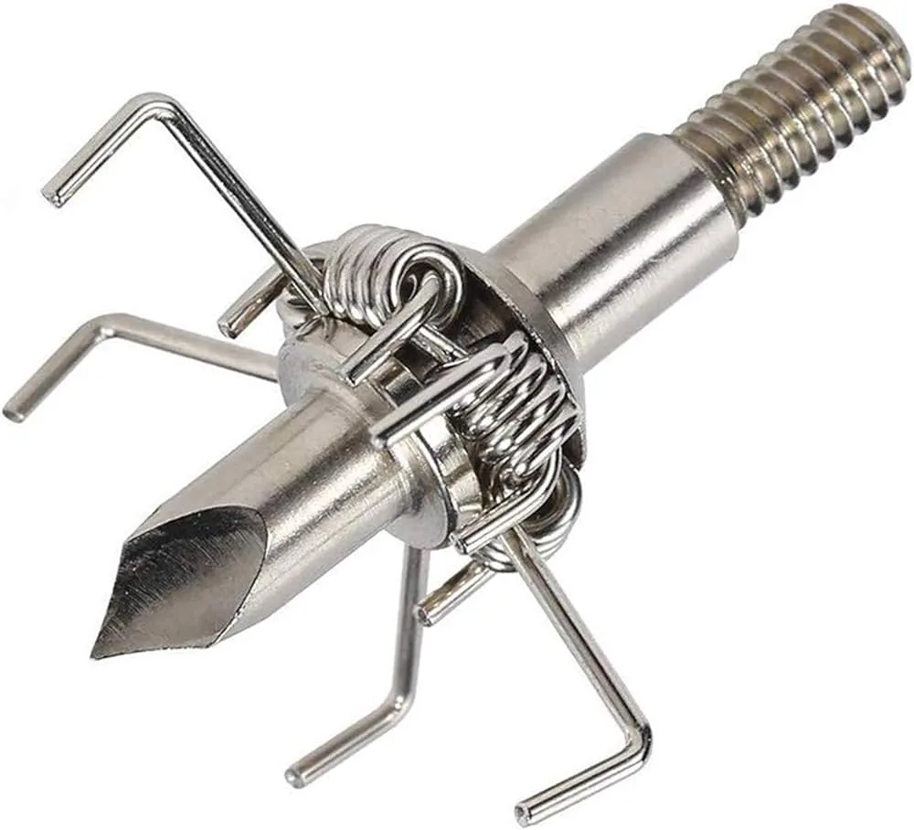 Amazon.com : ayetea Hunting Broadhead 6pcs Archery Judo Broadheads Compound  Bow Hunting Arrowheads 100Grain Paw Point 4mm Steel Arrow Head Crossbow  Points for Small Animals : Sports & Outdoors