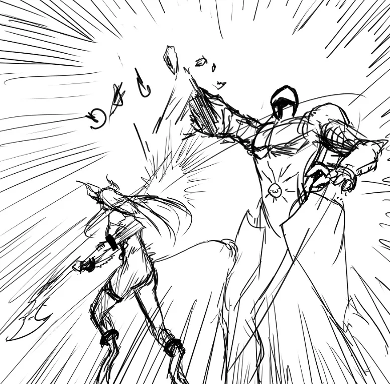 Breaking golem's arm